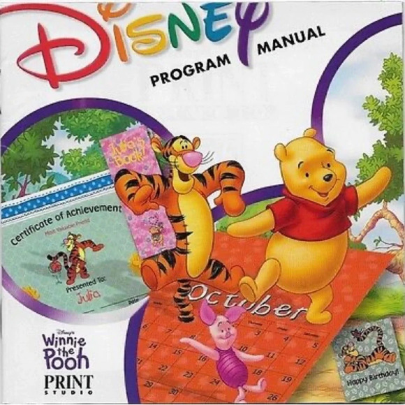 Winnie the Pooh Print Studio PC Game 1997 - Picture 1 of 2
